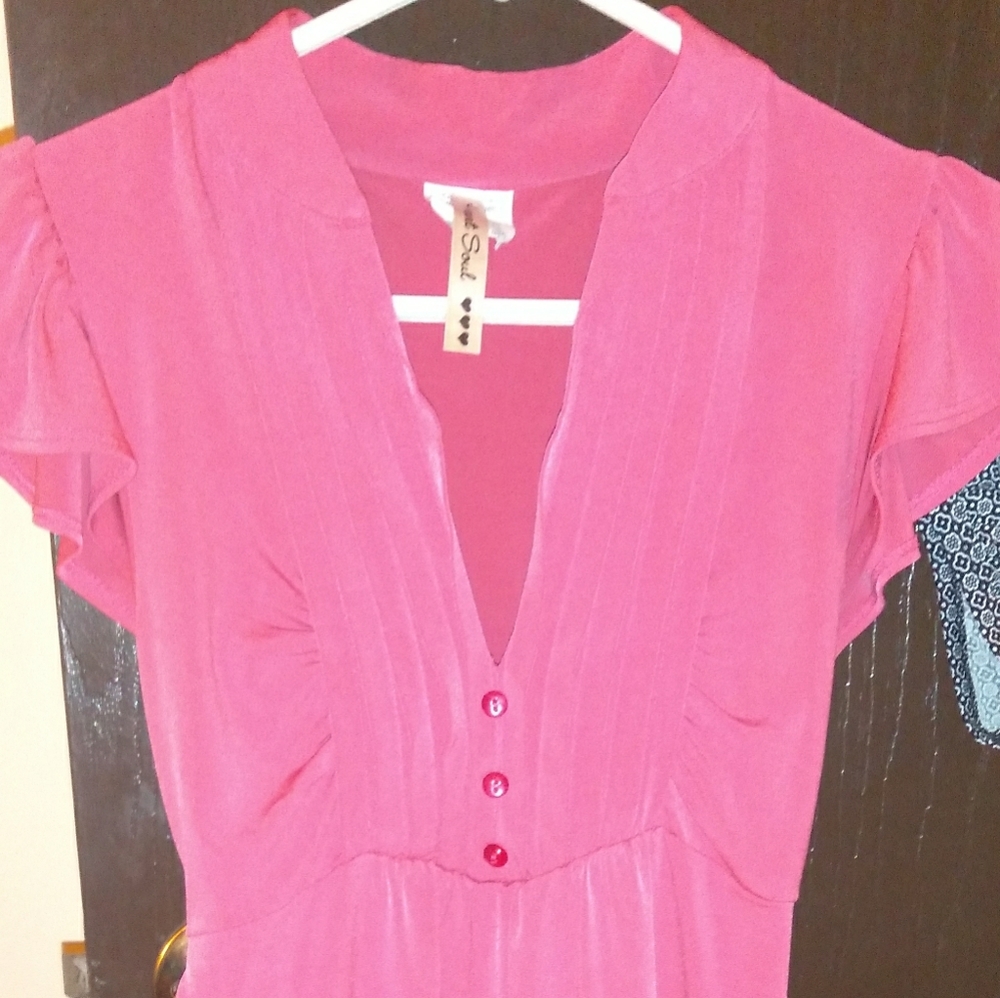 Pink Silk Blouse